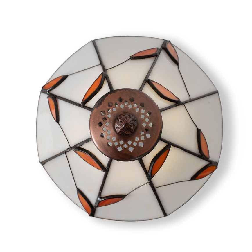 Brilagi - Tiffany vitraažist lauavalgusti FOLIA 1xE27/60W/230V