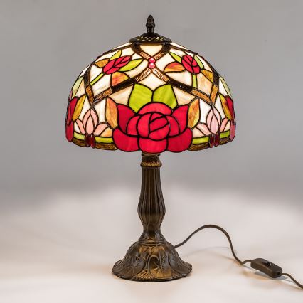 Brilagi - Tiffany-vitraažist lauavalgusti GARLAN 1xE27/40W/230V