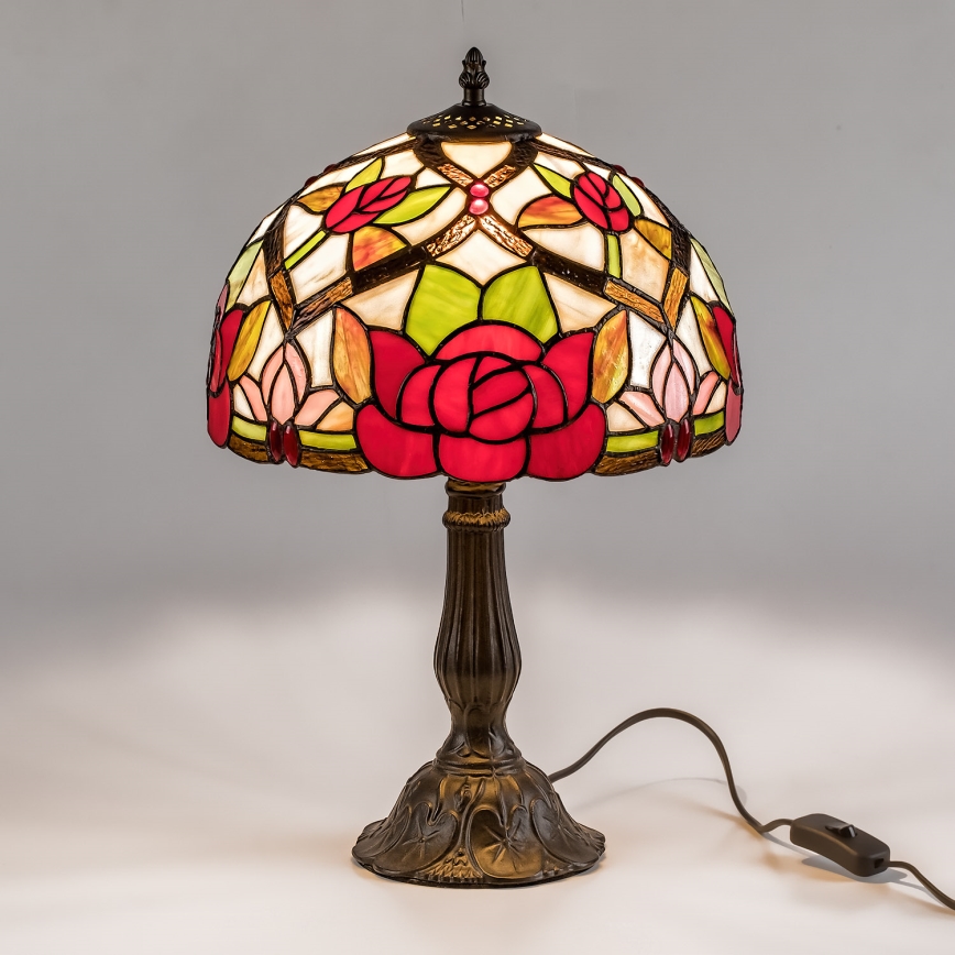 Brilagi - Tiffany-vitraažist lauavalgusti GARLAN 1xE27/40W/230V