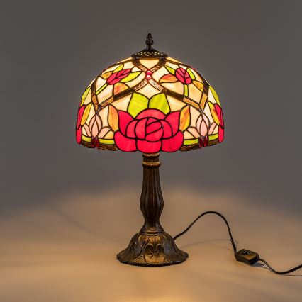 Brilagi - Tiffany-vitraažist lauavalgusti GARLAN 1xE27/40W/230V