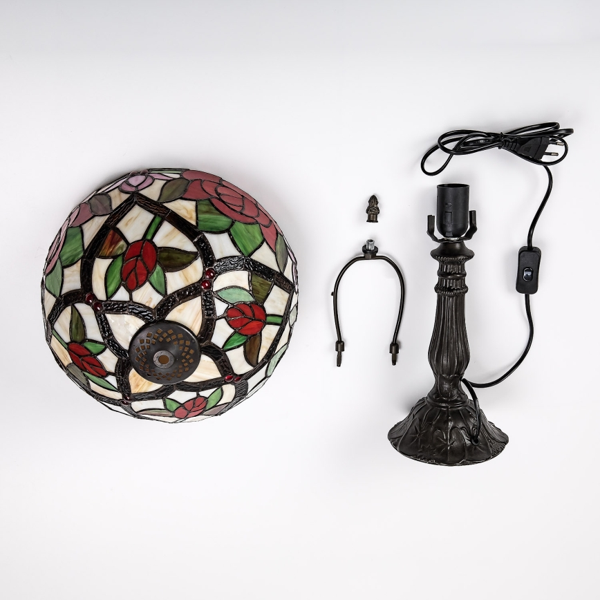 Brilagi - Tiffany-vitraažist lauavalgusti GARLAN 1xE27/40W/230V