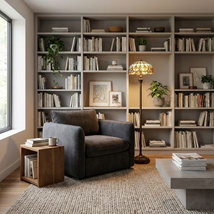 Brilagi - Tiffany-vitraažist põrandalamp MIRABELLA 2xE27/60W/230V