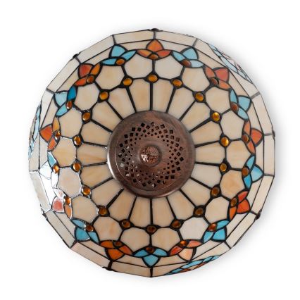Brilagi - Tiffany-vitraažist põrandalamp MIRABELLA 2xE27/60W/230V