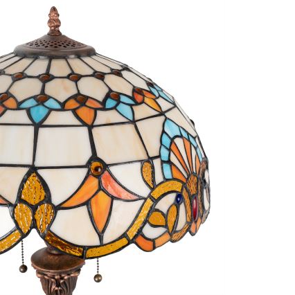 Brilagi - Tiffany-vitraažist põrandalamp MIRABELLA 2xE27/60W/230V