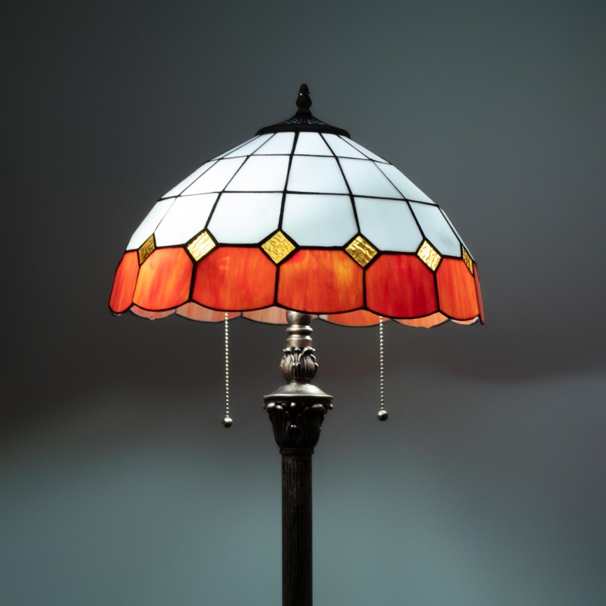 Brilagi - Tiffany-vitraažist põrandalamp SIENNA 2xE27/60W/230V