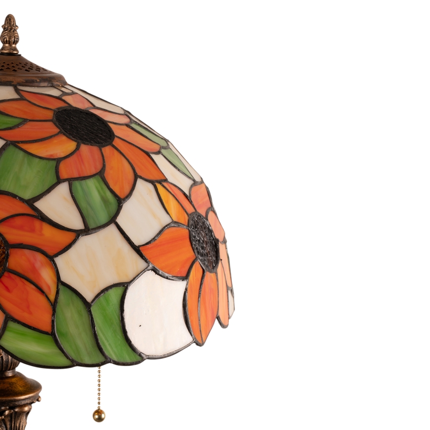 Brilagi - Tiffany vitraažist põrandalamp SUNFLOWER 2xE27/60W/230V