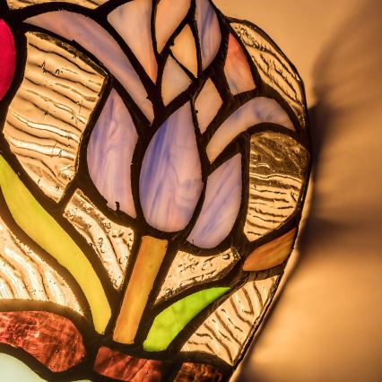Brilagi - Tiffany vitraažist seinalamp LORAS 1xE14/40W/230V