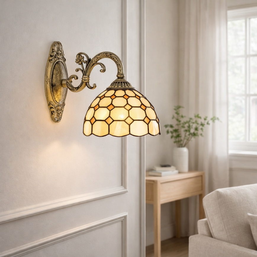 Brilagi - Tiffany vitraažist seinavalgusti DORAN 1xE27/40W/230V