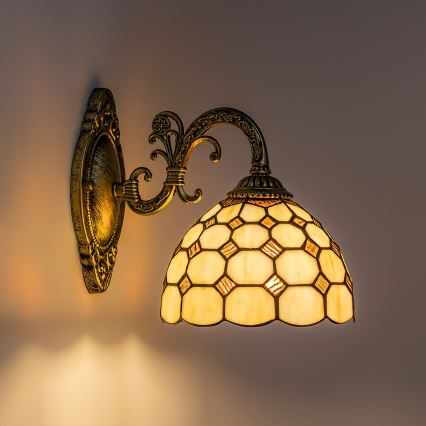 Brilagi - Tiffany vitraažist seinavalgusti DORAN 1xE27/40W/230V