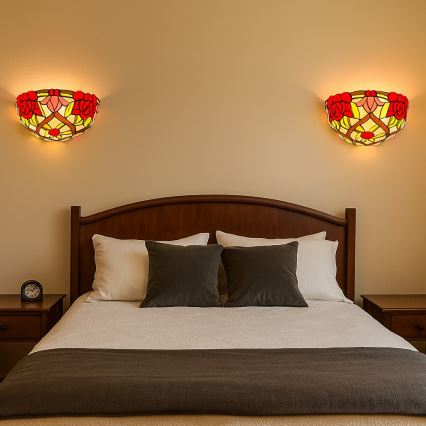 Brilagi - Tiffany vitraažist seinavalgusti GARLAN 1xE14/40W/230V