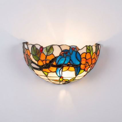 Brilagi - Tiffany-vitraažist seinavalgusti JUNGLE 1xE14/40W/230V
