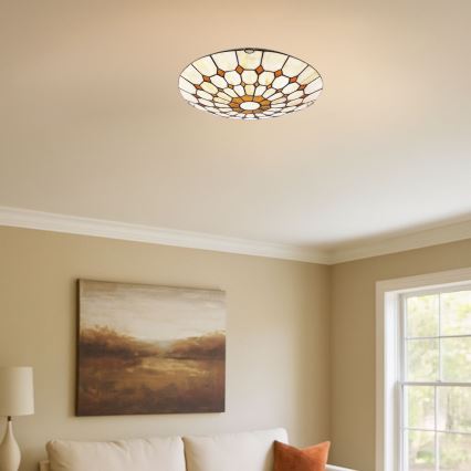 Brilagi - Tiffany vitraažlaelamp DORAN 2xE27/60W/230V