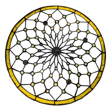 Brilagi - Tiffany vitraažlaelamp elevandiluu 3xE27/60W/230V läbimõõt 40 cm