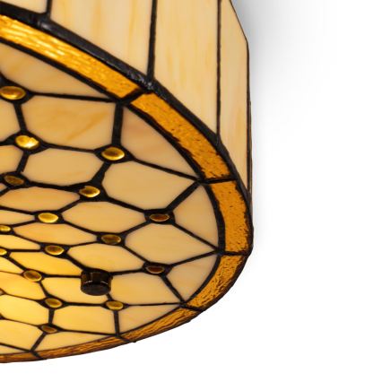 Brilagi - Tiffany vitraažlaelamp elevandiluu 3xE27/60W/230V läbimõõt 40 cm