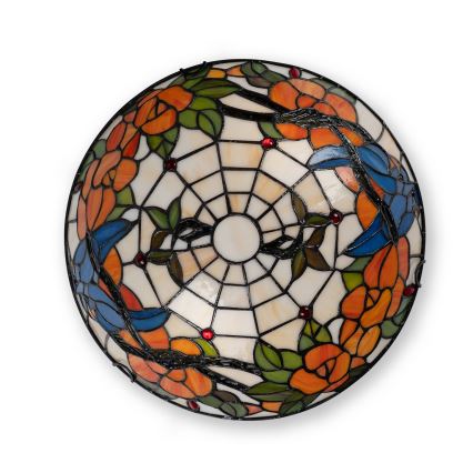 Brilagi - Tiffany-vitraažlaelamp JUNGLE 2xE27/60W/230V Ø 40 cm