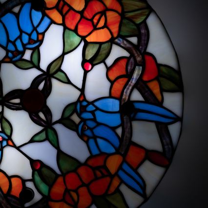 Brilagi - Tiffany-vitraažlaelamp JUNGLE 3xE27/60W/230V läbimõõt 40 cm