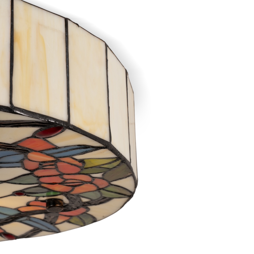 Brilagi - Tiffany-vitraažlaelamp JUNGLE 3xE27/60W/230V läbimõõt 40 cm