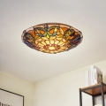 Brilagi - Tiffany-vitraažlaelamp LUISA 2xE27/60W/230V läbimõõt 40 cm