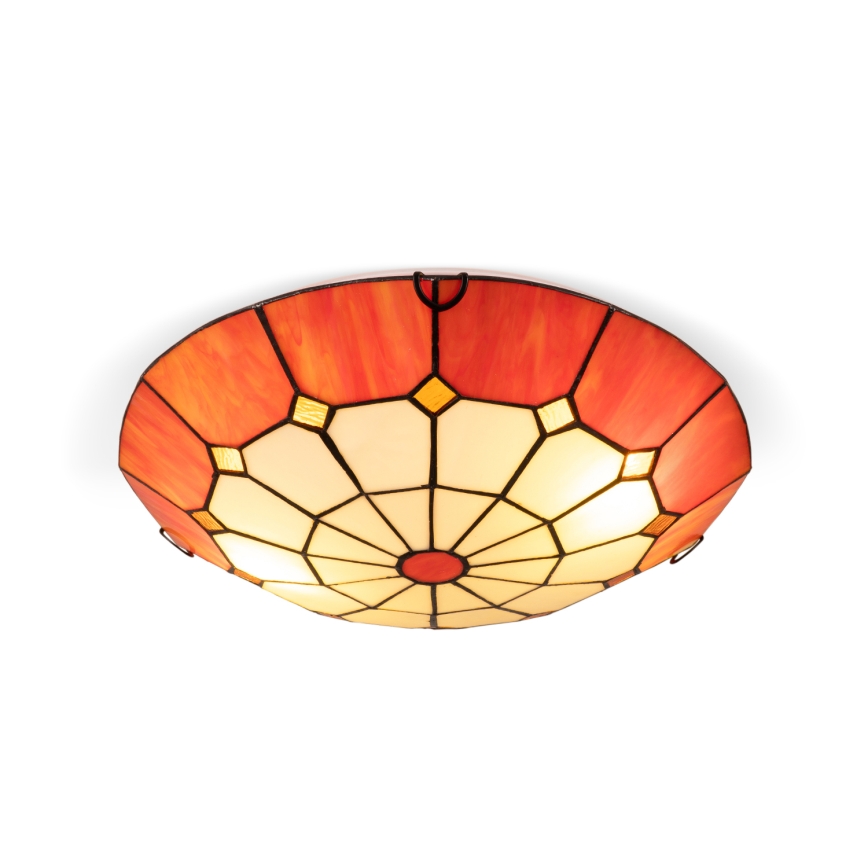 Brilagi - Tiffany vitraažlaelamp SIENNA 2xE27/60W/230V läbimõõt 40 cm