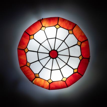 Brilagi - Tiffany vitraažlaelamp SIENNA 2xE27/60W/230V läbimõõt 40 cm