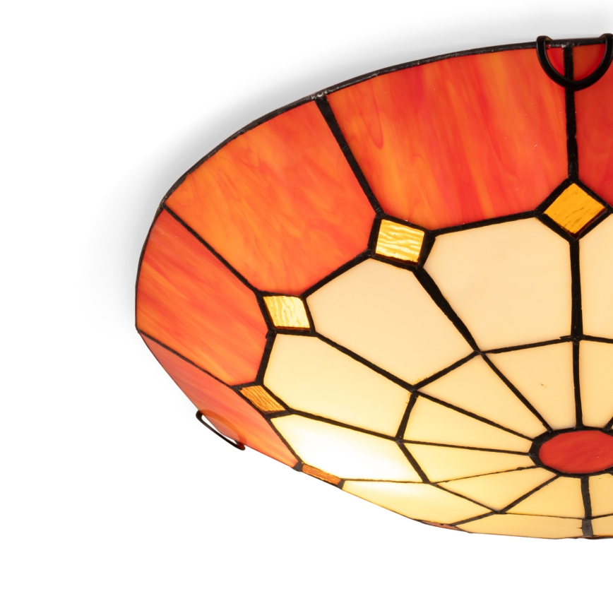 Brilagi - Tiffany vitraažlaelamp SIENNA 2xE27/60W/230V läbimõõt 40 cm
