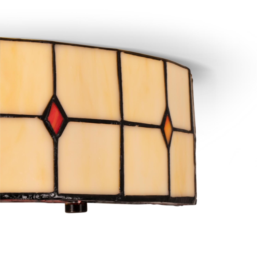 Brilagi - Tiffany-vitraažlaelamp SUNFLOWER 3xE27/60W/230V läbimõõt 40 cm