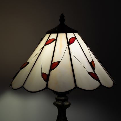 Brilagi - Tiffany-vitraažlaualamp FOLIA 1xE27/60W/230V