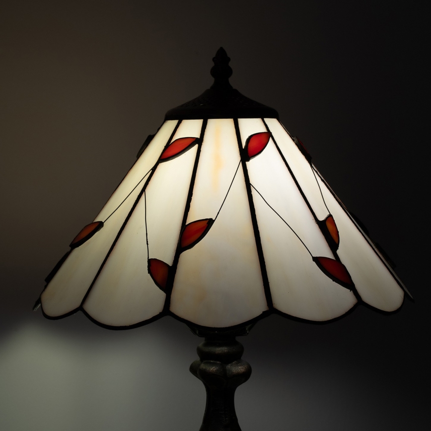 Brilagi - Tiffany-vitraažlaualamp FOLIA 1xE27/60W/230V