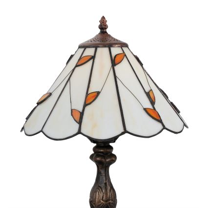 Brilagi - Tiffany-vitraažlaualamp FOLIA 1xE27/60W/230V