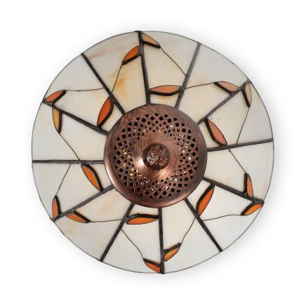 Brilagi - Tiffany-vitraažlaualamp FOLIA 1xE27/60W/230V