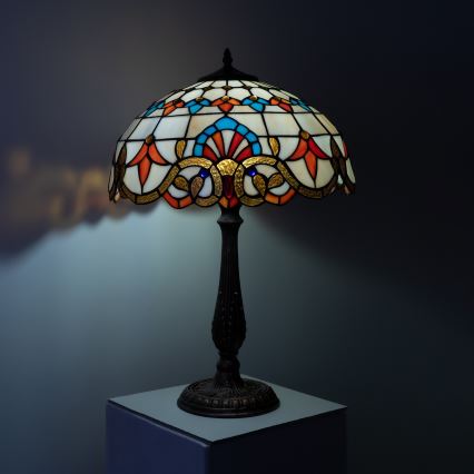 Brilagi - Tiffany vitraažlaudlamp MIRABELLA 2xE27/60W/230V