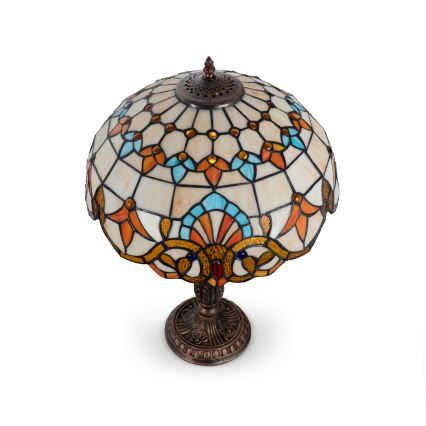 Brilagi - Tiffany vitraažlaudlamp MIRABELLA 2xE27/60W/230V