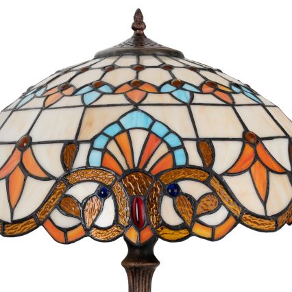 Brilagi - Tiffany vitraažlaudlamp MIRABELLA 2xE27/60W/230V