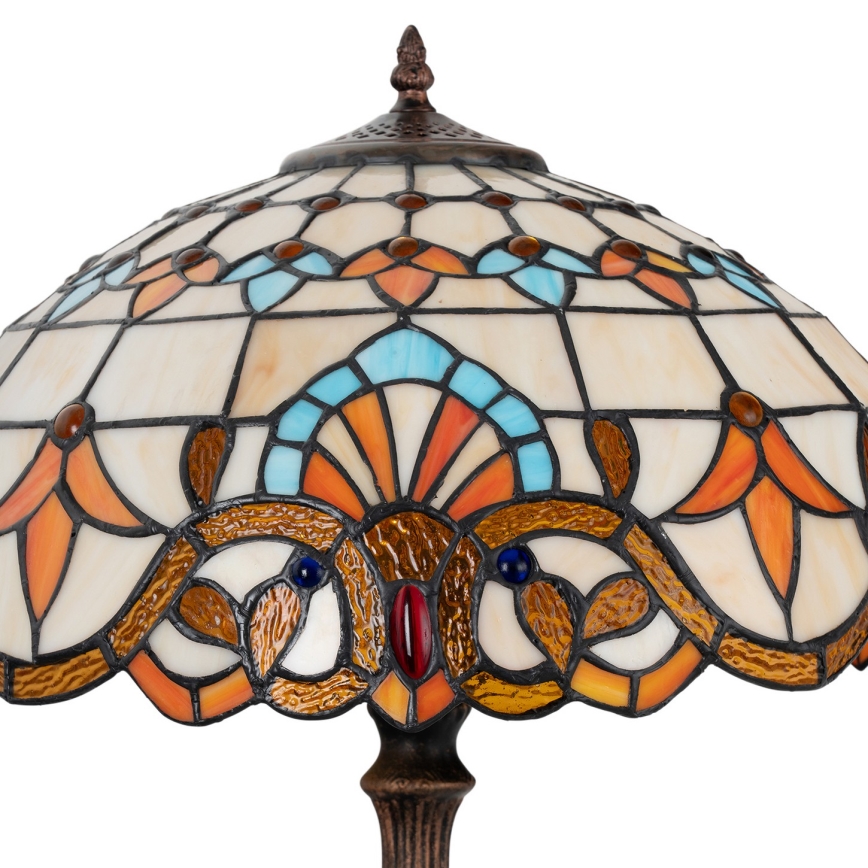 Brilagi - Tiffany vitraažlaudlamp MIRABELLA 2xE27/60W/230V