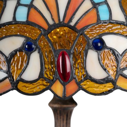 Brilagi - Tiffany vitraažlaudlamp MIRABELLA 2xE27/60W/230V