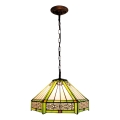 BRILAGI - Tiffany vitraažlühter ketiga EMERALD 1x E27, 60 W, 230 V, Ø 40 cm