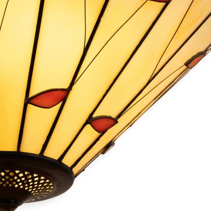 Brilagi - Tiffany-vitraažlühter ketiga FOLIA 3xE27/60W/230V läbimõõt 50 cm