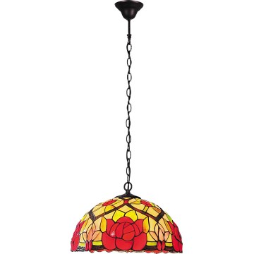 Brilagi - Tiffany vitraažlühter ketiga GARLAN 2xE27/60W/230V