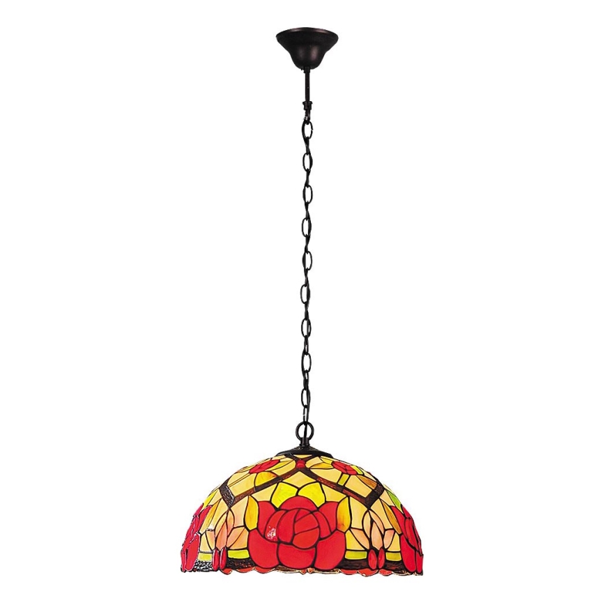 Brilagi - Tiffany vitraažlühter ketiga GARLAN 2xE27/60W/230V