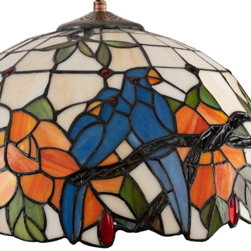 Brilagi - Tiffany vitraažlühter ketiga JUNGLE 1xE27/60W/230V Ø 40 cm