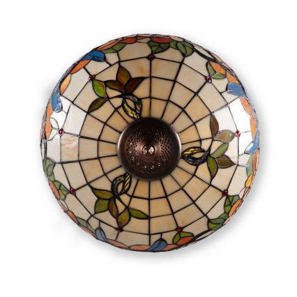 Brilagi - Tiffany vitraažlühter ketiga JUNGLE 3xE27/60W/230V läbimõõt 50 cm