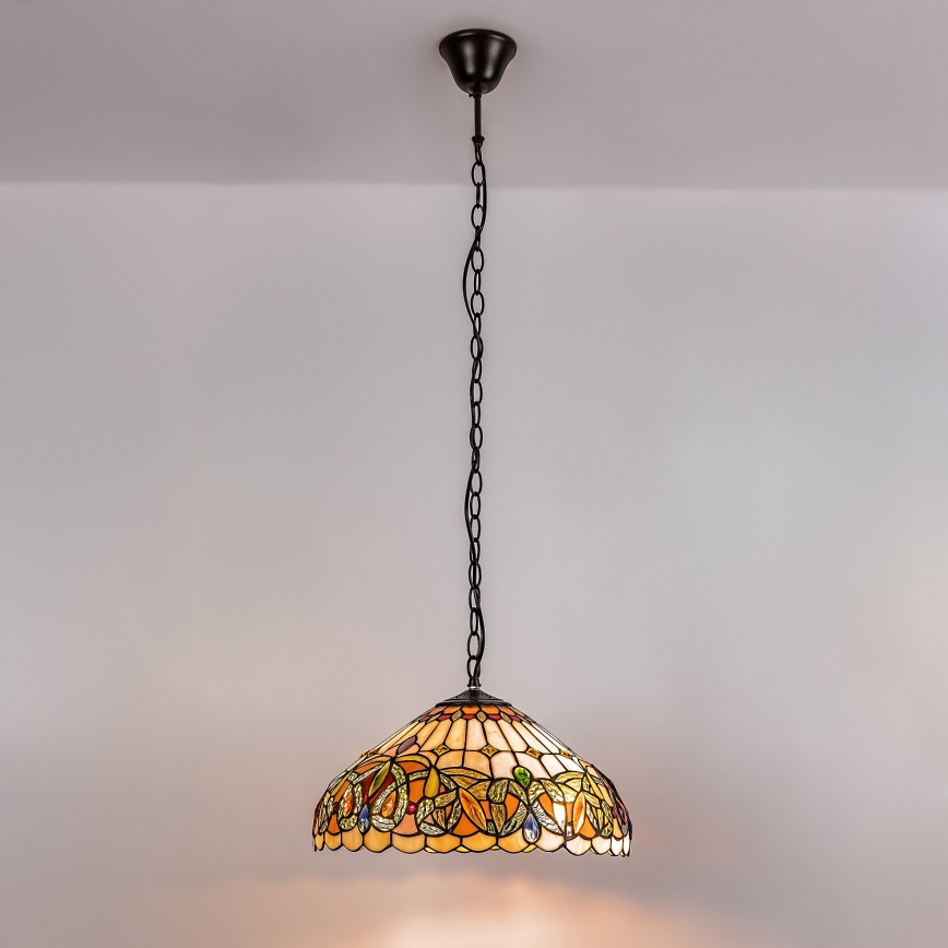 Brilagi - Tiffany vitraažlühter ketiga LUISA 2xE27/60W/230V