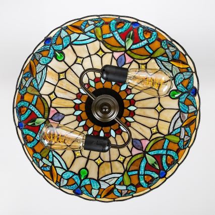 Brilagi - Tiffany vitraažlühter ketiga LUISA 2xE27/60W/230V