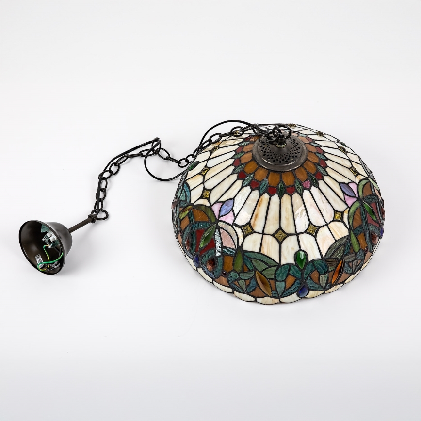 Brilagi - Tiffany vitraažlühter ketiga LUISA 2xE27/60W/230V