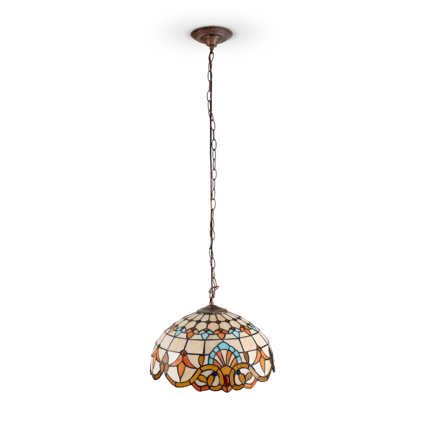 Brilagi - Tiffany vitraažlühter ketiga MIRABELLA 1xE27/60W/230V Ø 40 cm