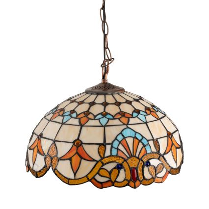 Brilagi - Tiffany vitraažlühter ketiga MIRABELLA 1xE27/60W/230V Ø 40 cm