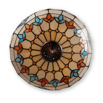 Brilagi - Tiffany-vitraažlühter ketiga MIRABELLA 3xE27/60W/230V läbimõõt 50 cm