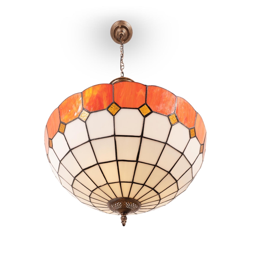 Brilagi - Tiffany vitraažlühter ketiga SIENNA 3xE27/60W/230V läbimõõt 50 cm