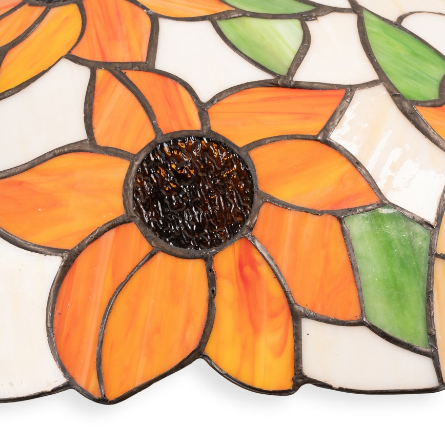 Brilagi - Tiffany vitraažlühter ketiga SUNFLOWER 1xE27/60W/230V läbimõõt 40 cm