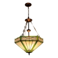 BRILAGI - Tiffany-vitraažlüster ketiga EMERALD 3xE27/60W/230V Ø 50 cm